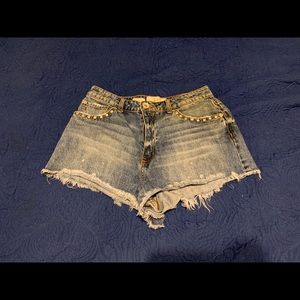Band of Gypsies Blue Jean Shorts